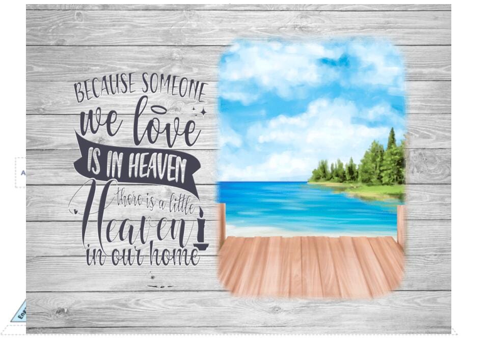 A Little Heaven In Our Home Canvas Print